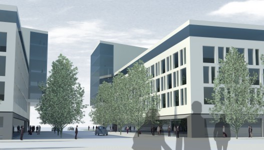 Neubau eines Büro- und Wohngebäudes, Oststadt, Karlsruhe || Projektstudie