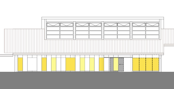 Schulgebäude in Karlsruhe || Instandsetzung von Decke unter Vorplatz, Neuplanung der Fahrradeinhausung<br>Planung und Bauüberwachung