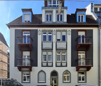 Mehrfamilienhaus, Karlsruhe-Mühlburg || Balkon und Fassadensanierung, Planung und Bauüberwachung
