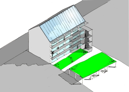 Mehrfamilienhaus, Karlsruhe-Mühlburg || Neubau  <br>Konzeptstudie zur Projektentwicklung